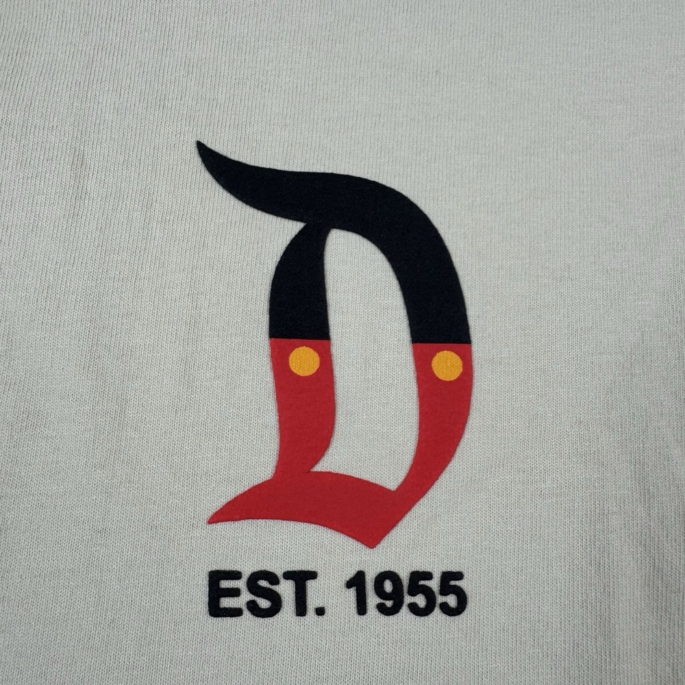 Disney X Spirit Jersey Tan Spellout Disneyland Resort Unisex L/S Shirt M NWT - Picture 4 of 8